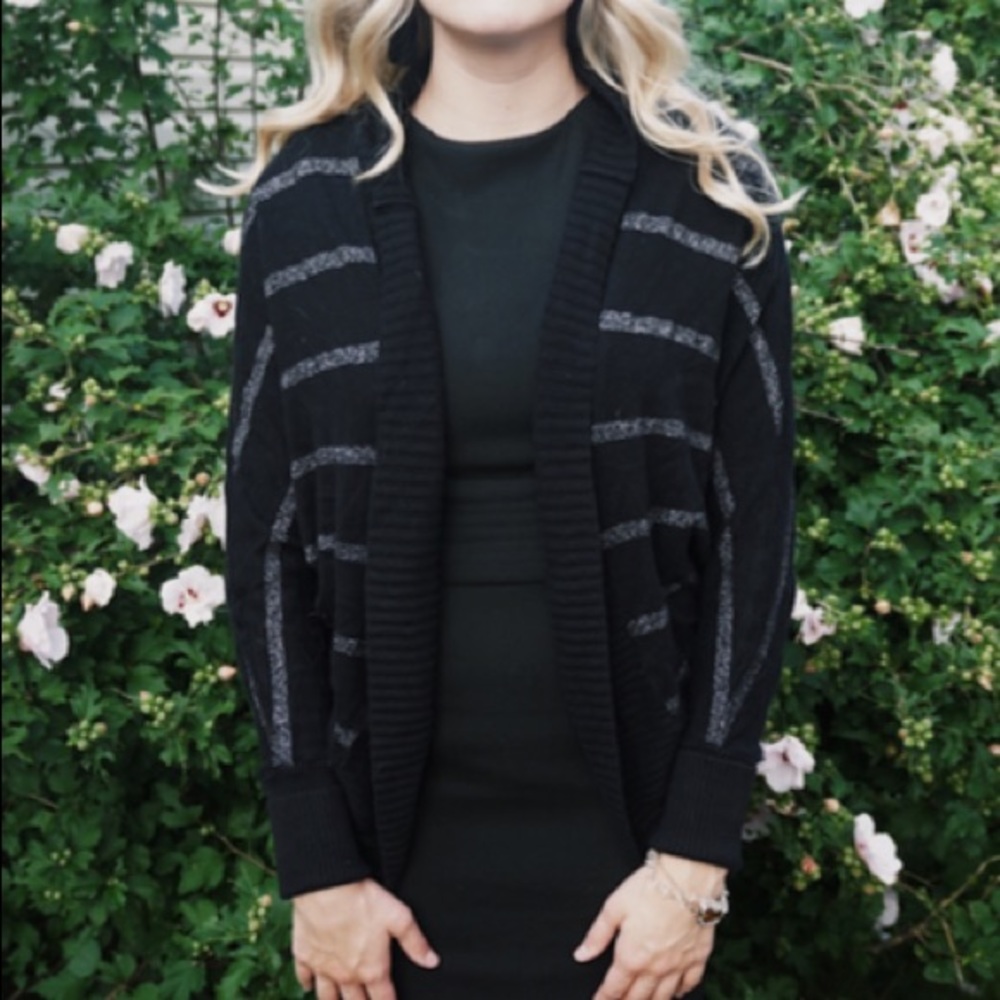 Black & Silver Cardigan